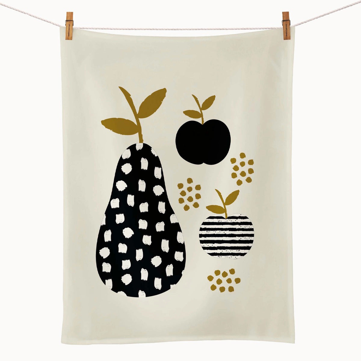 Geschirrtuch - Apfel und Birnen