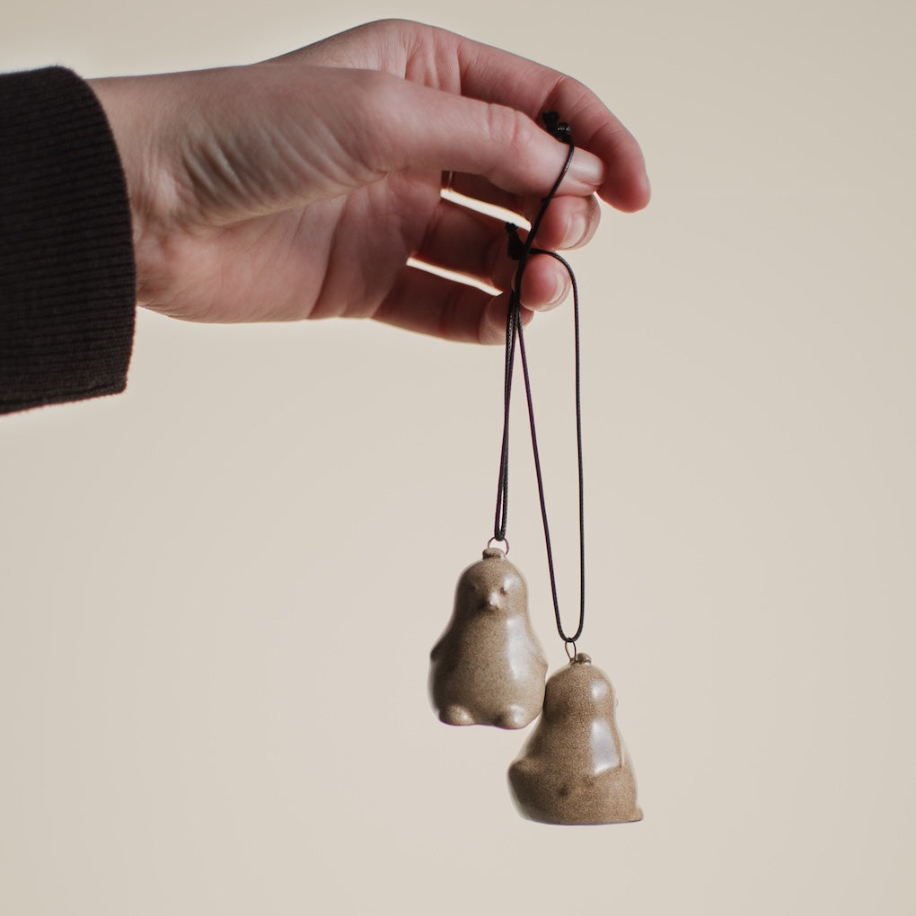 Dekoanhänger Chubby Chicken einzeln - beige