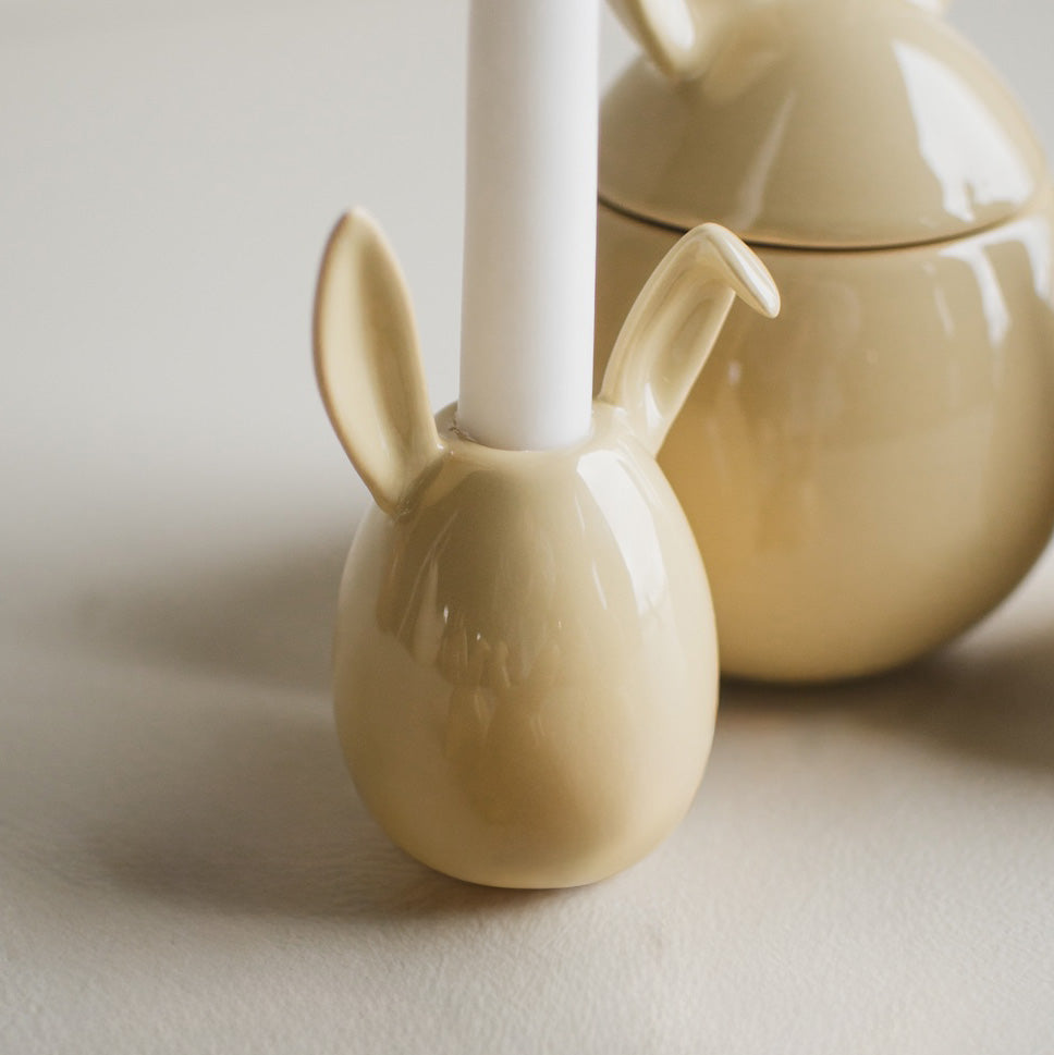 Kerzenhalter Rabbit - shiny yellow