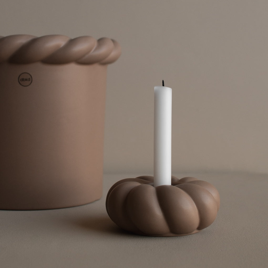 OUTLET Kerzenhalter Twine - nougat