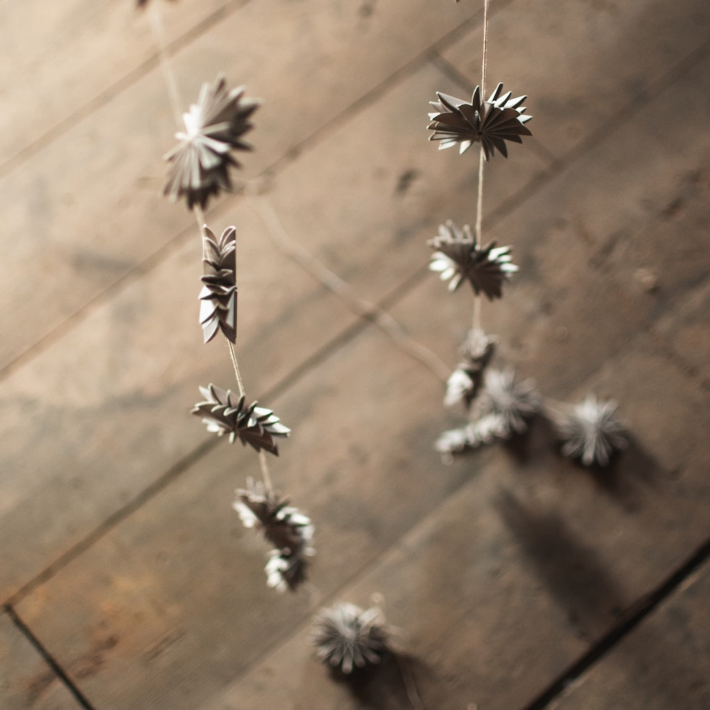 Papiergirlande Flake Schneeflocken - mole