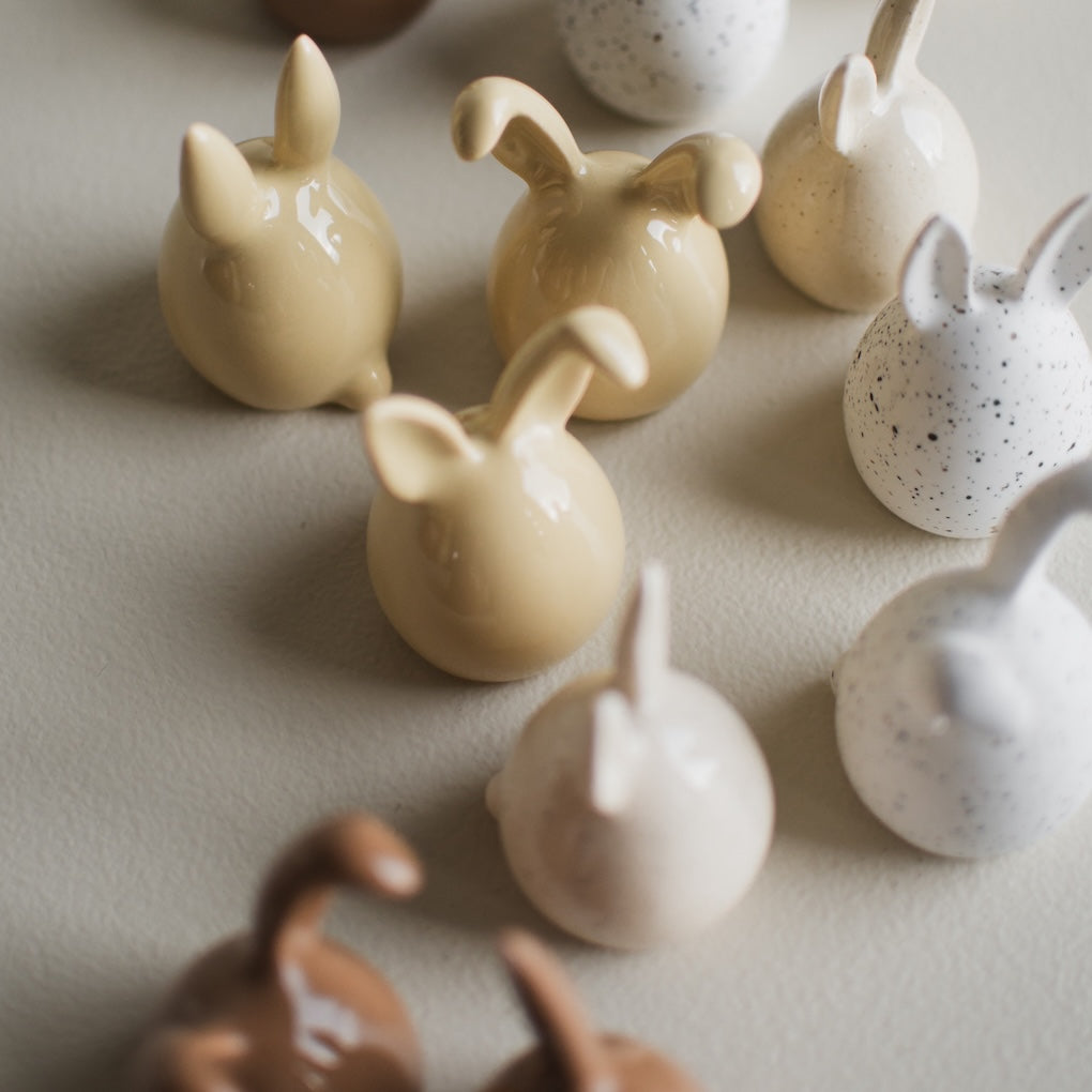 Triplets Osterdekoration 3er Set - shiny yellow