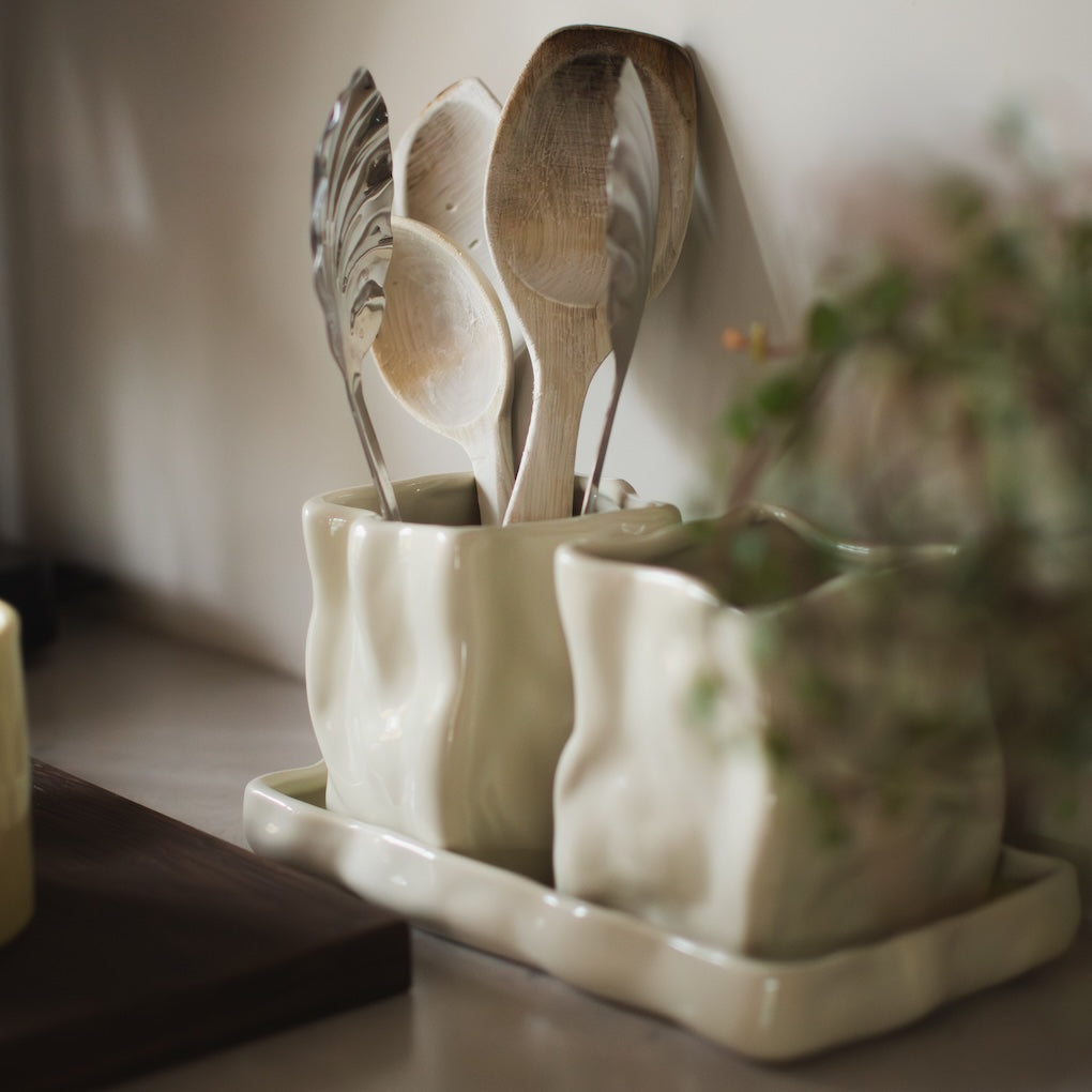 Aufbewahrungsset Herb - shiny creme