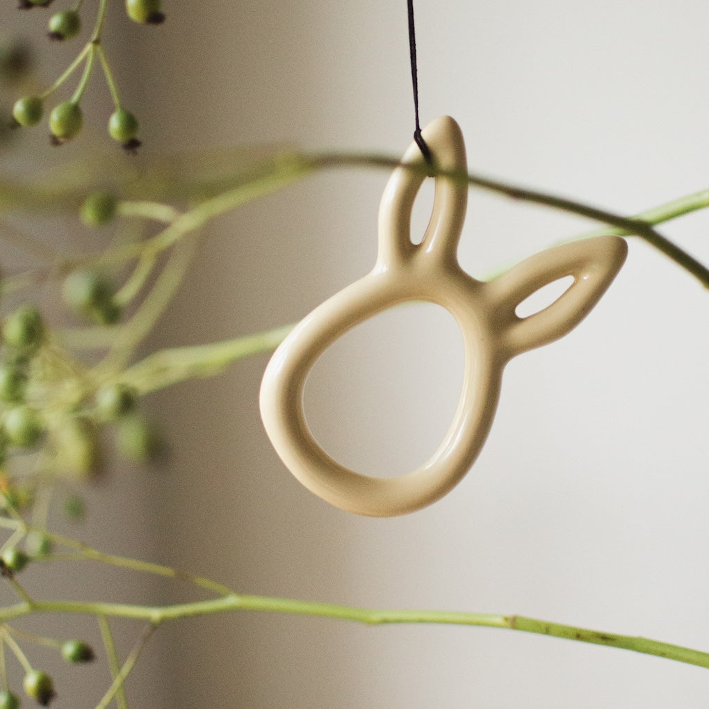 Osterdekoration Sprinkle Anhänger - shiny yellow