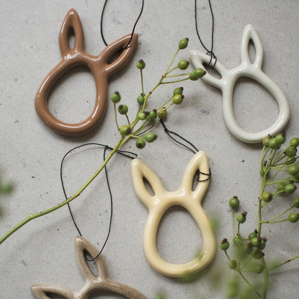 Osterdekoration Sprinkle Anhänger - shiny yellow