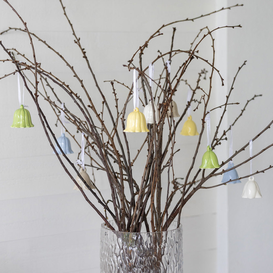 Keramikanhänger Blume Blåklocka - gelb