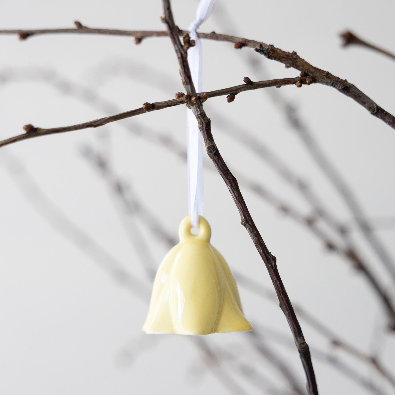 Keramikanhänger Blume Blåklocka - gelb