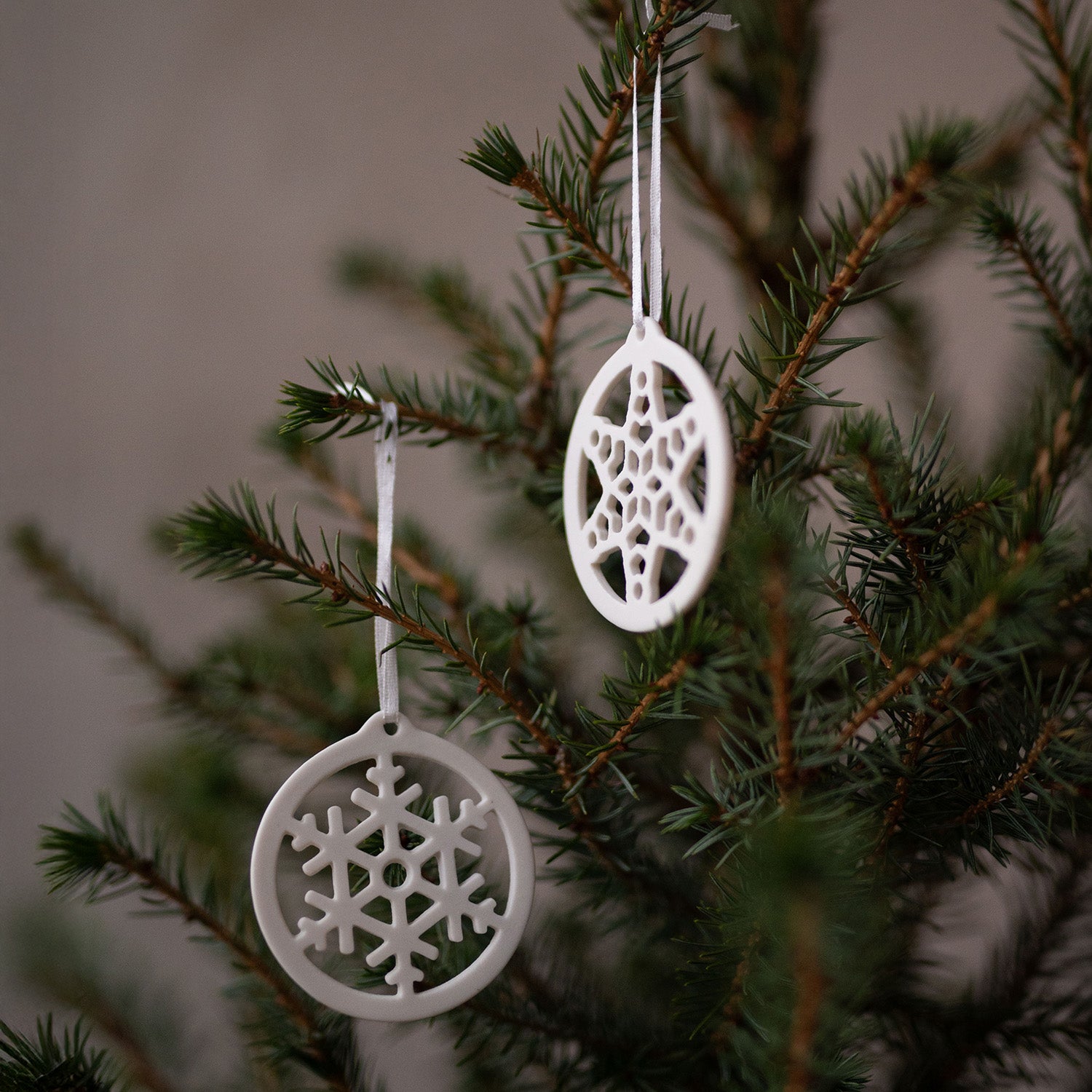 Dekoanhänger Nellie 2er Set - weiß