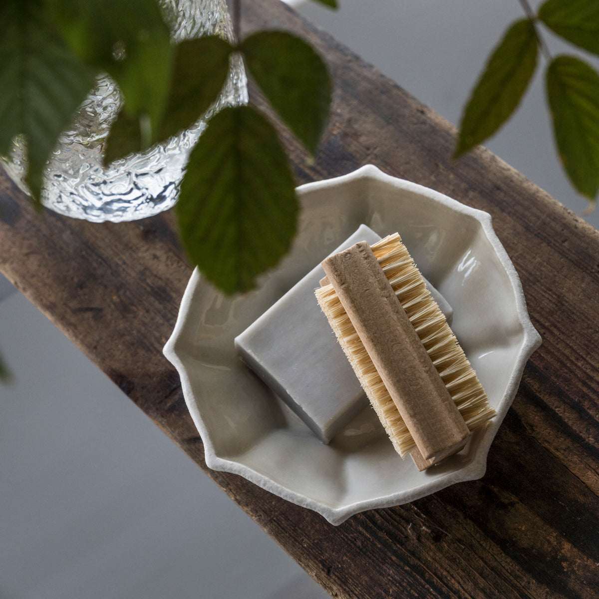 Platte Koralle - cremeweiß