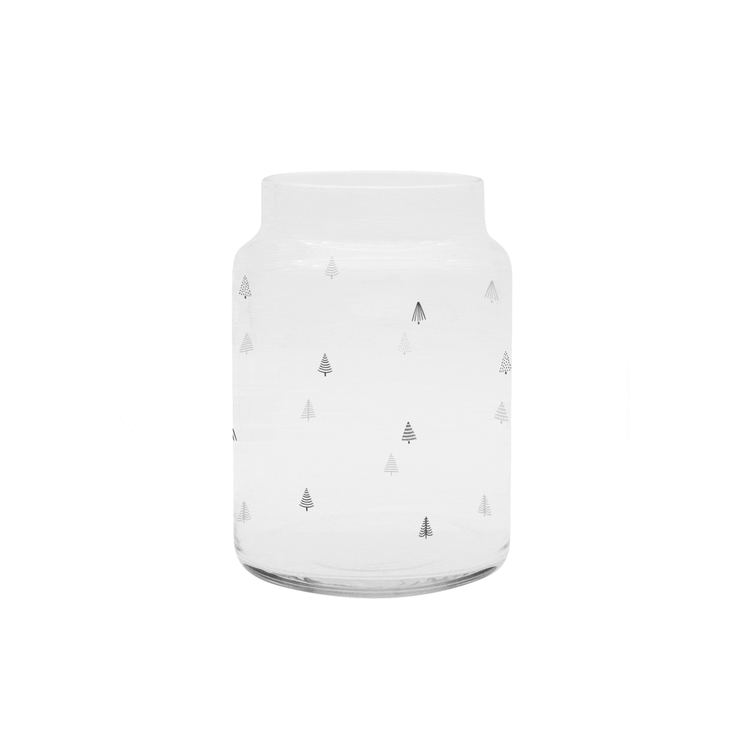 Vase aus Glas Tannen L
