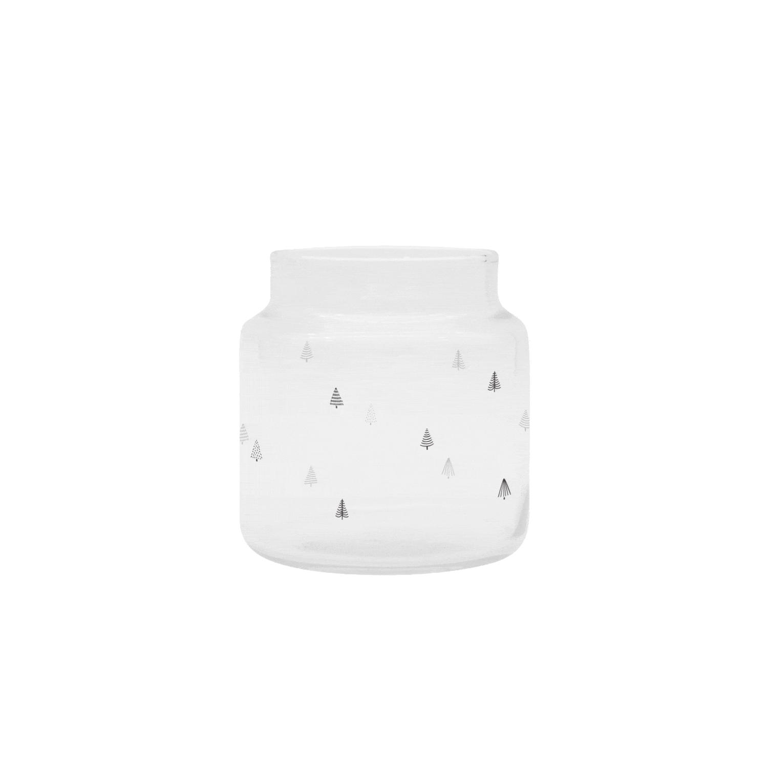 Vase aus Glas Tannen M