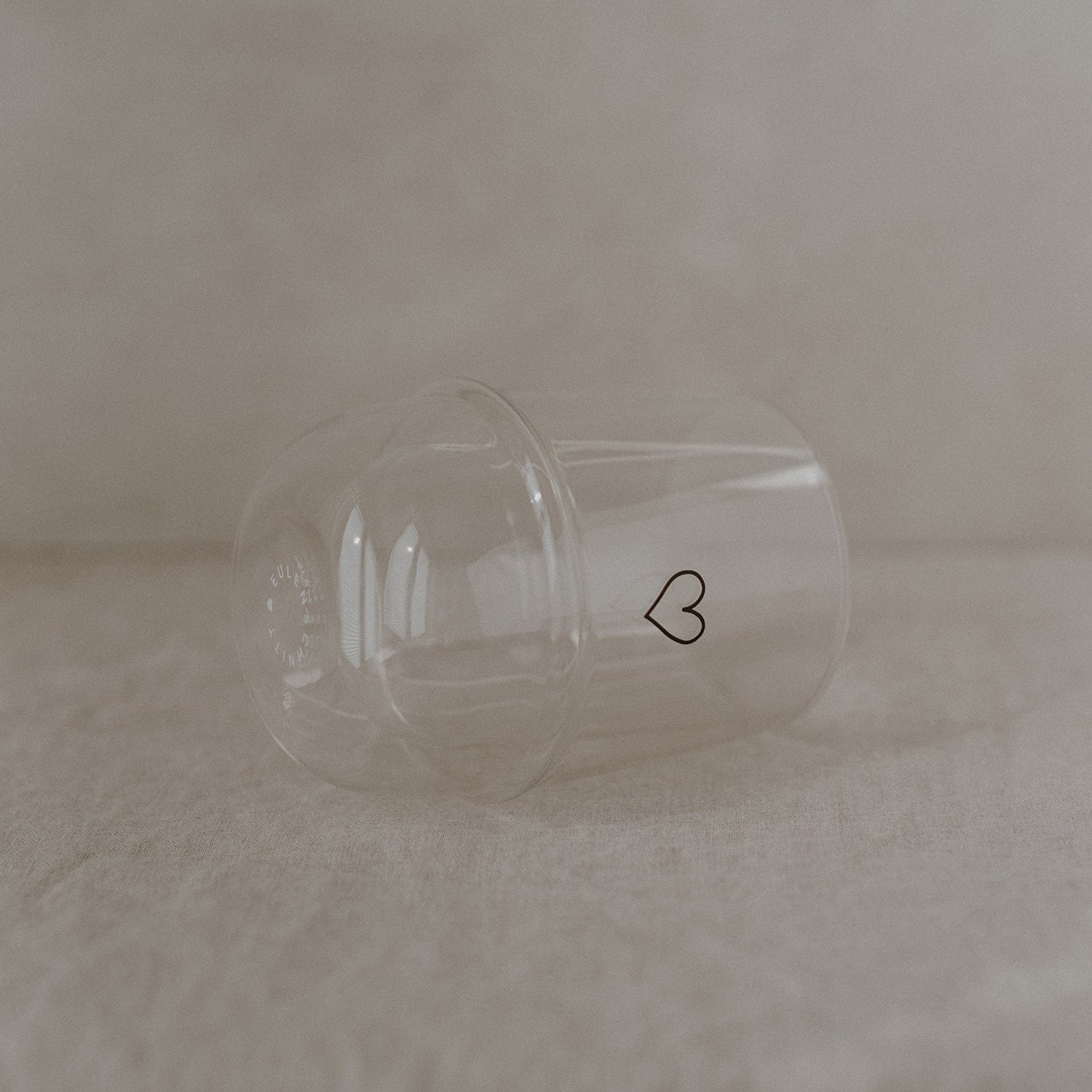 Doppelwandiges Glas Herz 340ml
