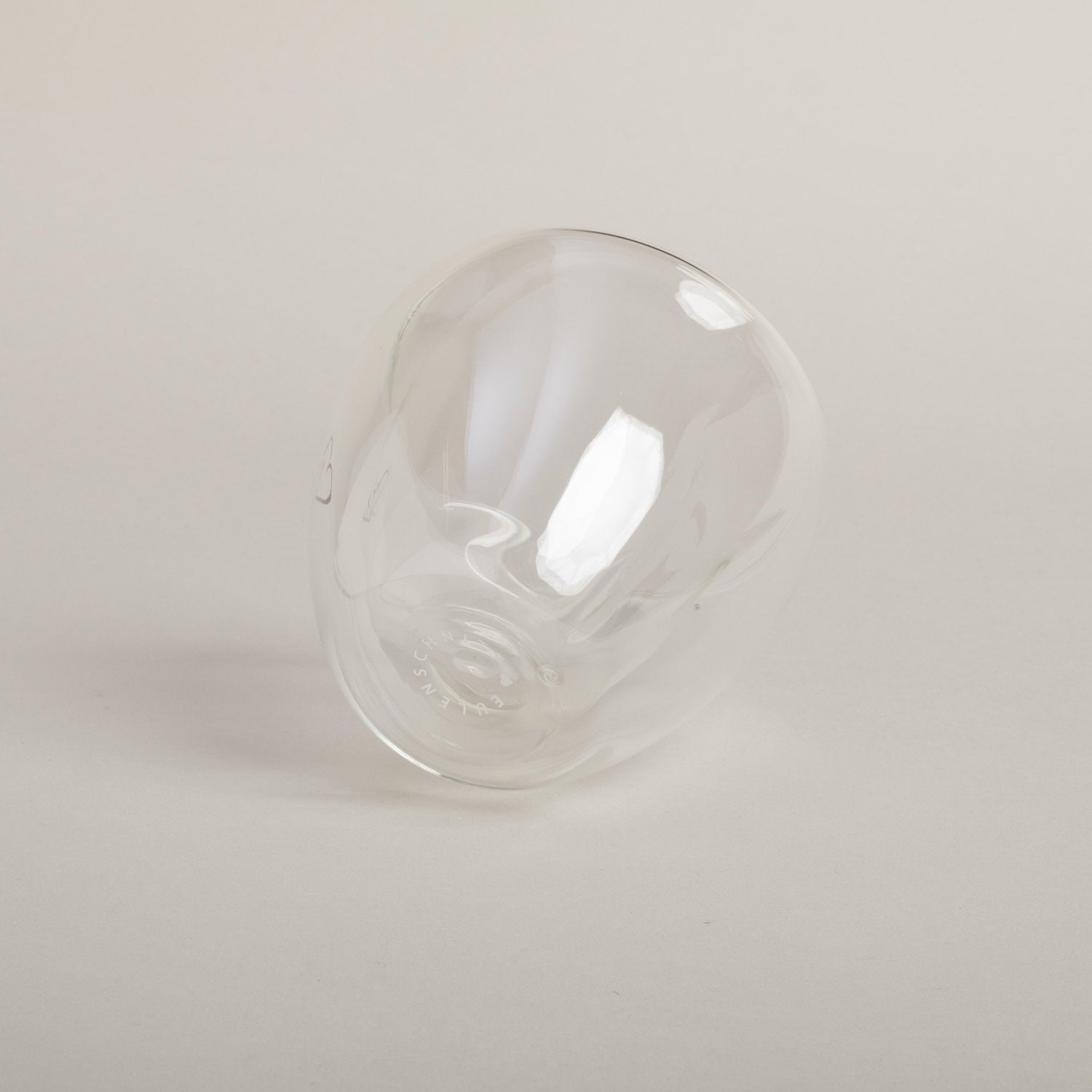 Doppelwandiges Herzglas 200ml - schwarz