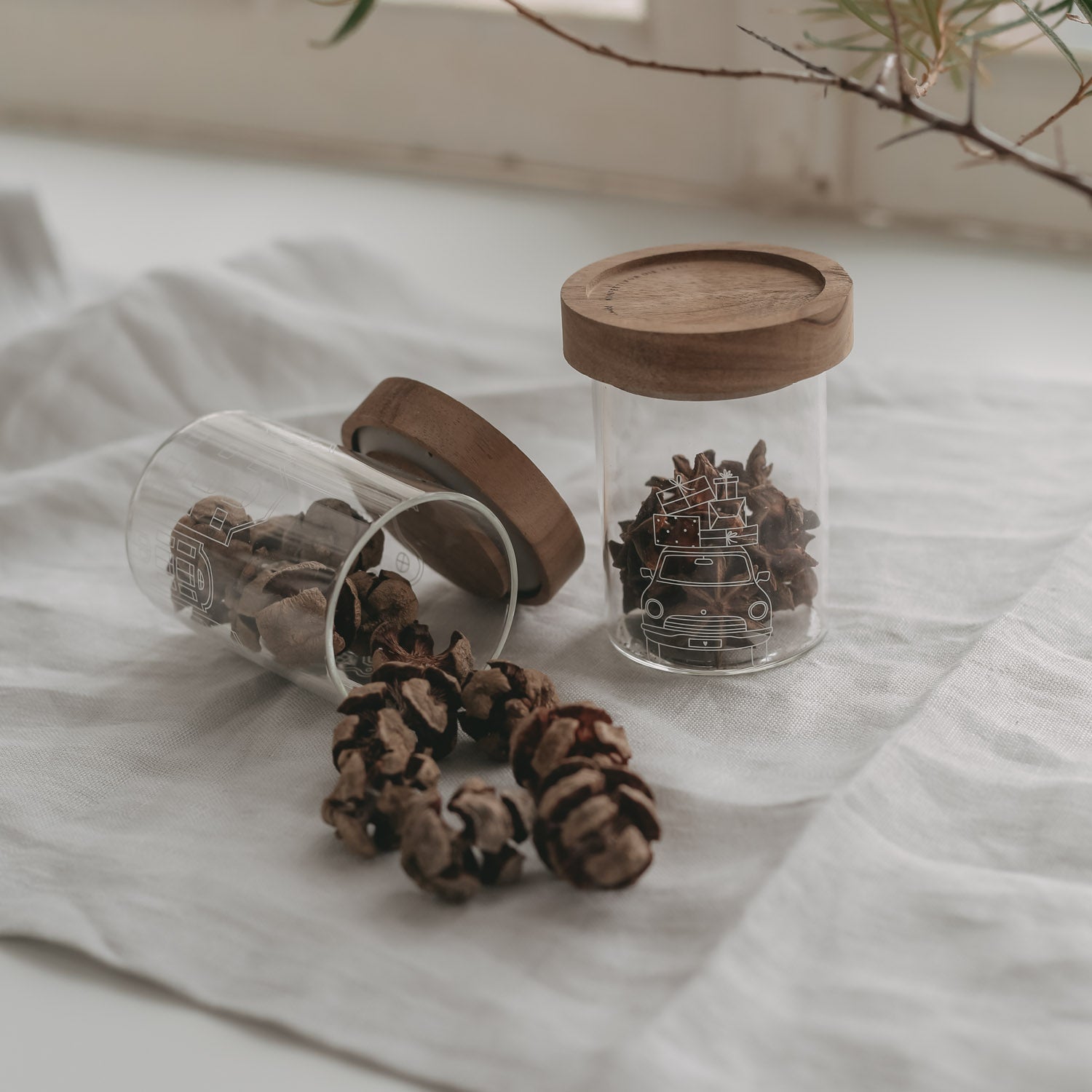 Mini Vorratsglas - Christmas Car