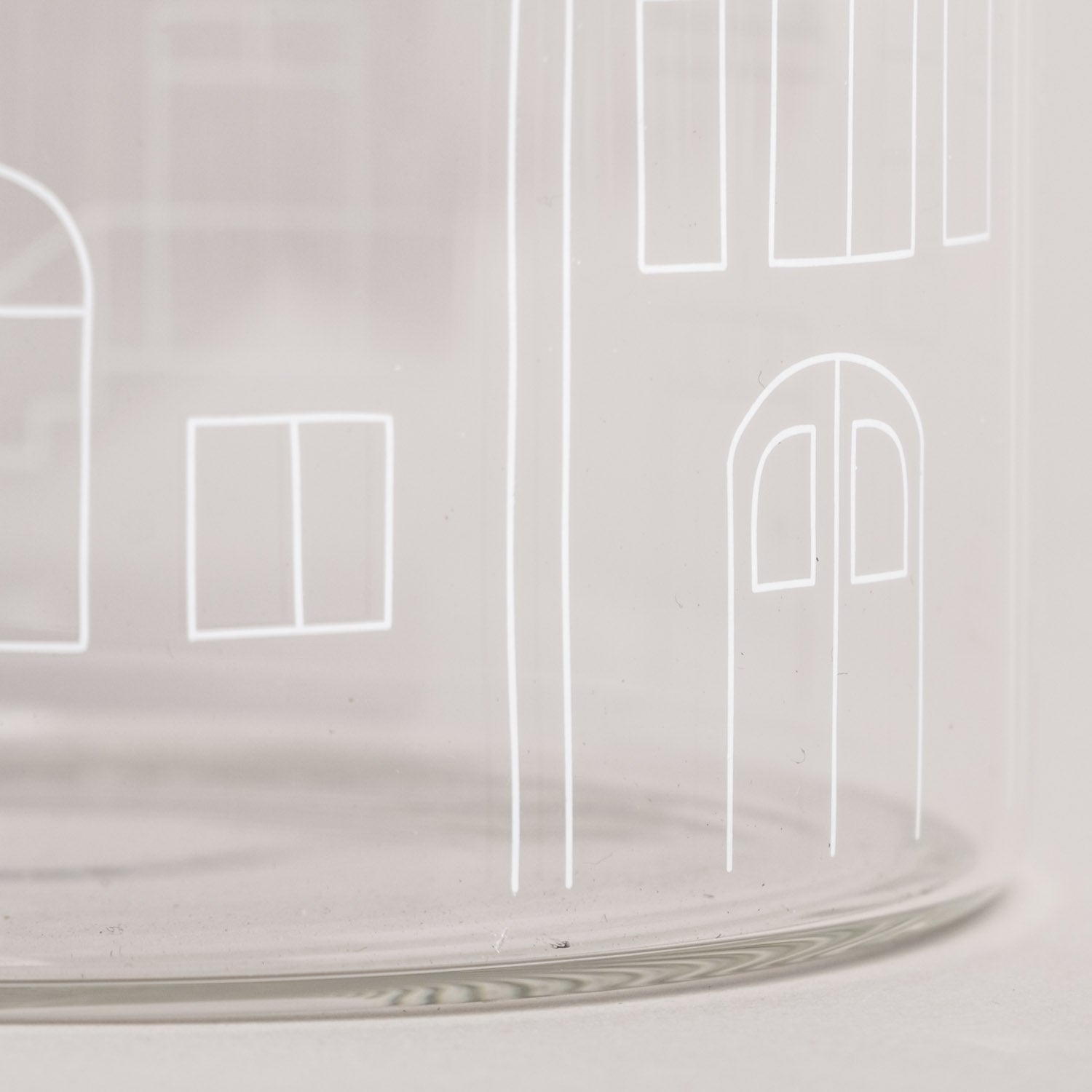 Vorratsglas 19cm - Häuser