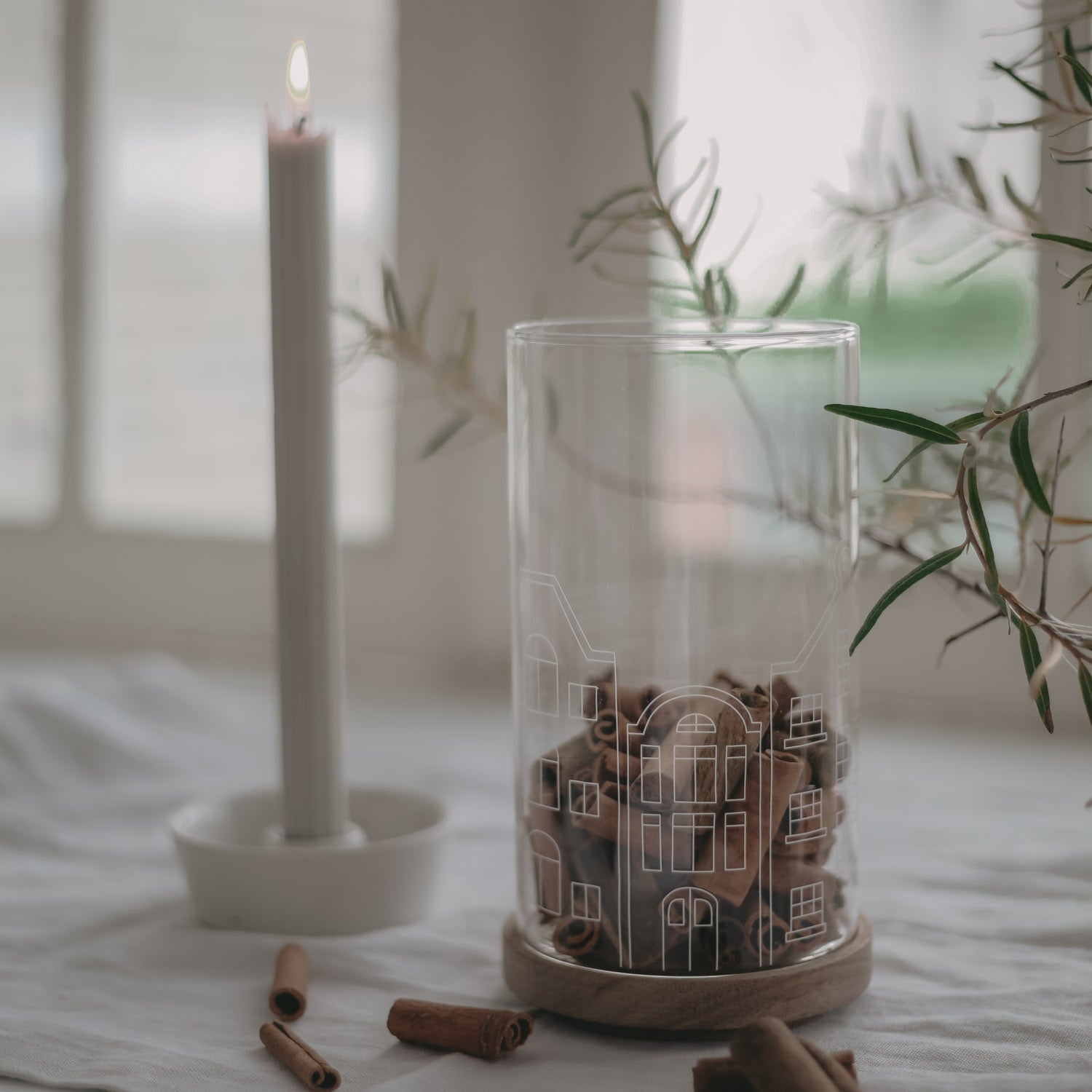 Vorratsglas 19cm - Häuser