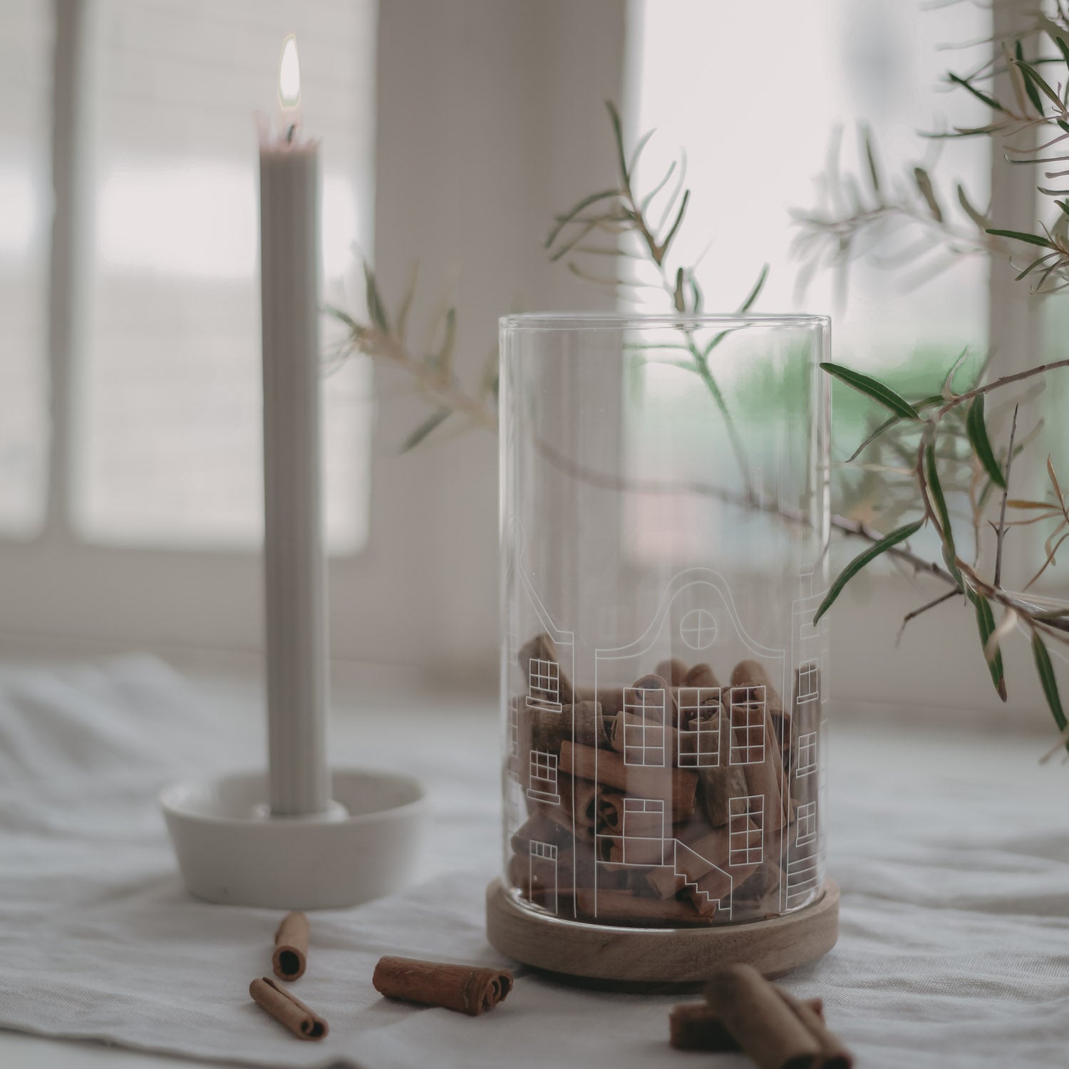 Vorratsglas 19cm - Häuser