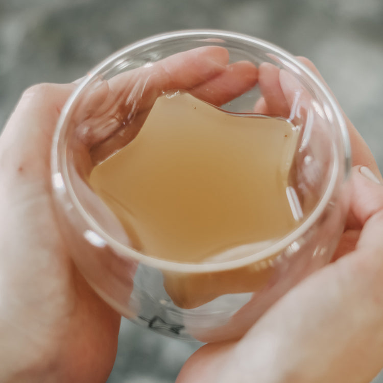 Doppelwandiges Sternglas 200ml - schwarz