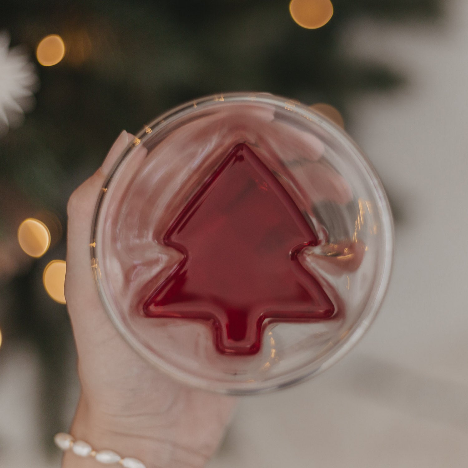 Doppelwandiges Tannenglas 200ml - schwarz