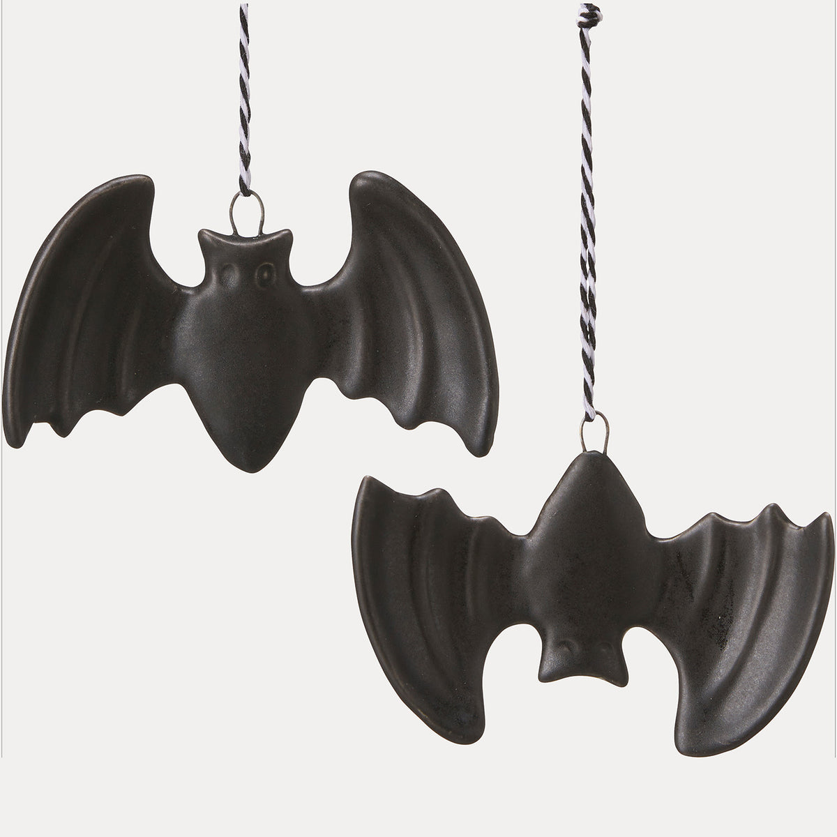 Dekoanhänger Fledermaus 2er Set - schwarz