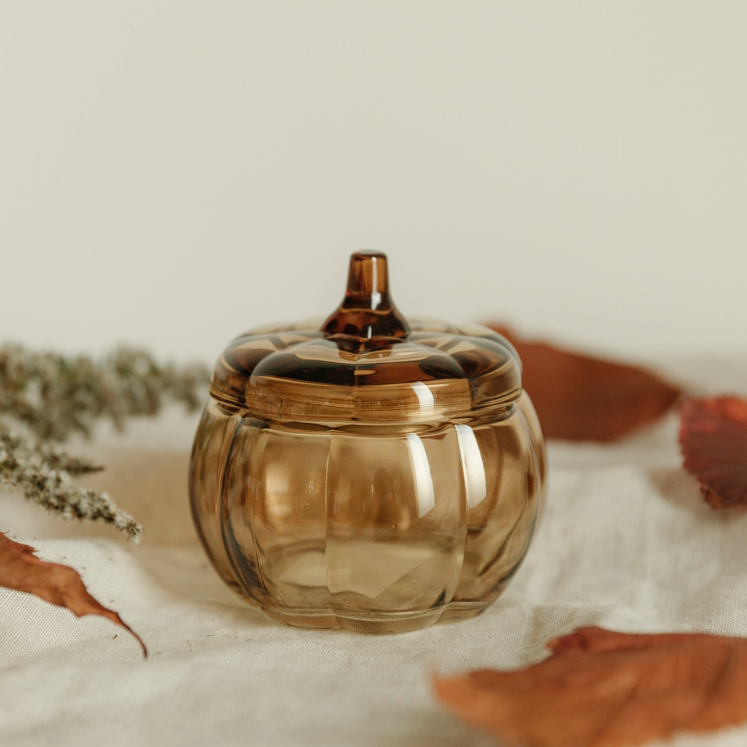 Kürbisdose mit Deckel Brehult - honey