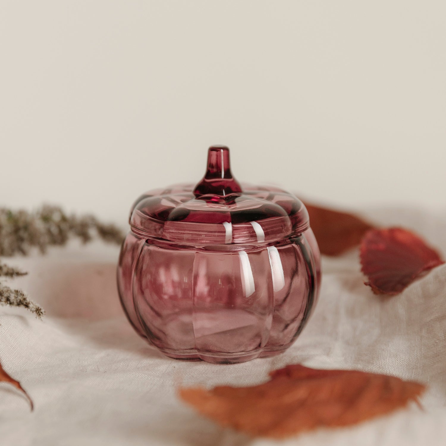 Kürbisdose mit Deckel Brehult - mauve