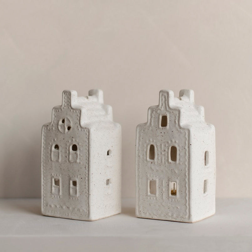 Lichthaus Dutch House 2er Set - white dot