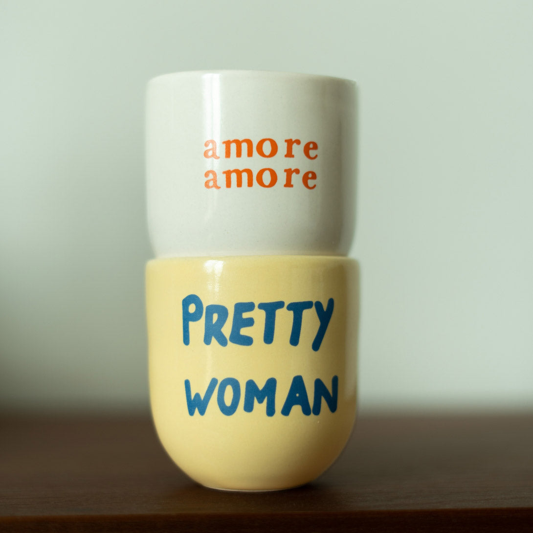 Becher Amore - cremeweiß