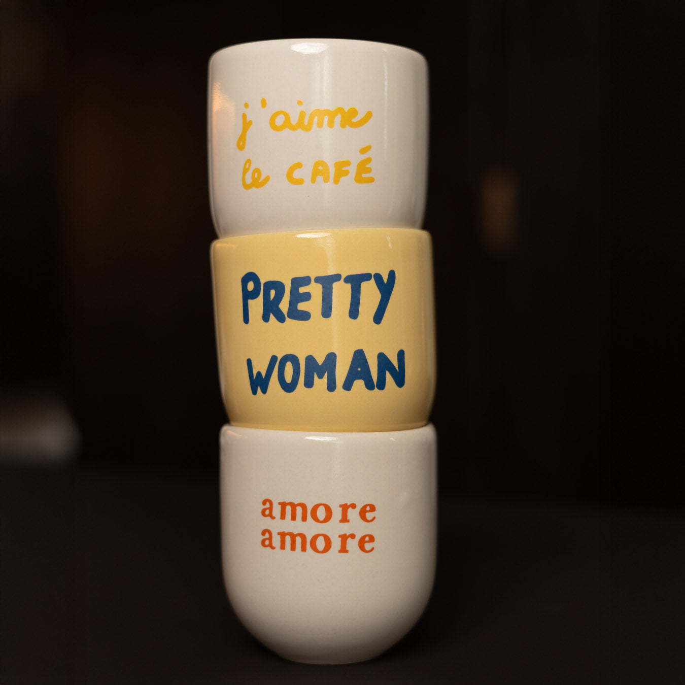 Becher Amore - cremeweiß