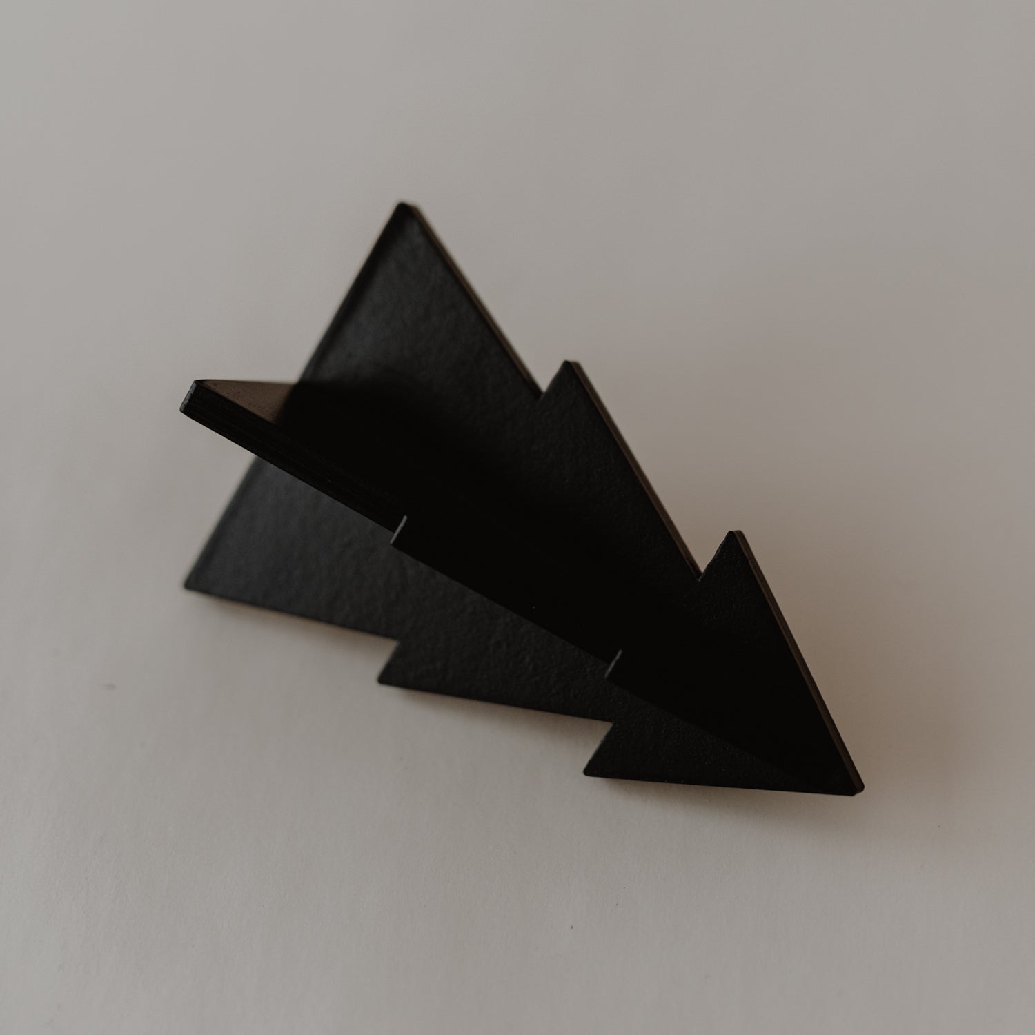 Tannenbäume aus Holz 3er Set - schwarz