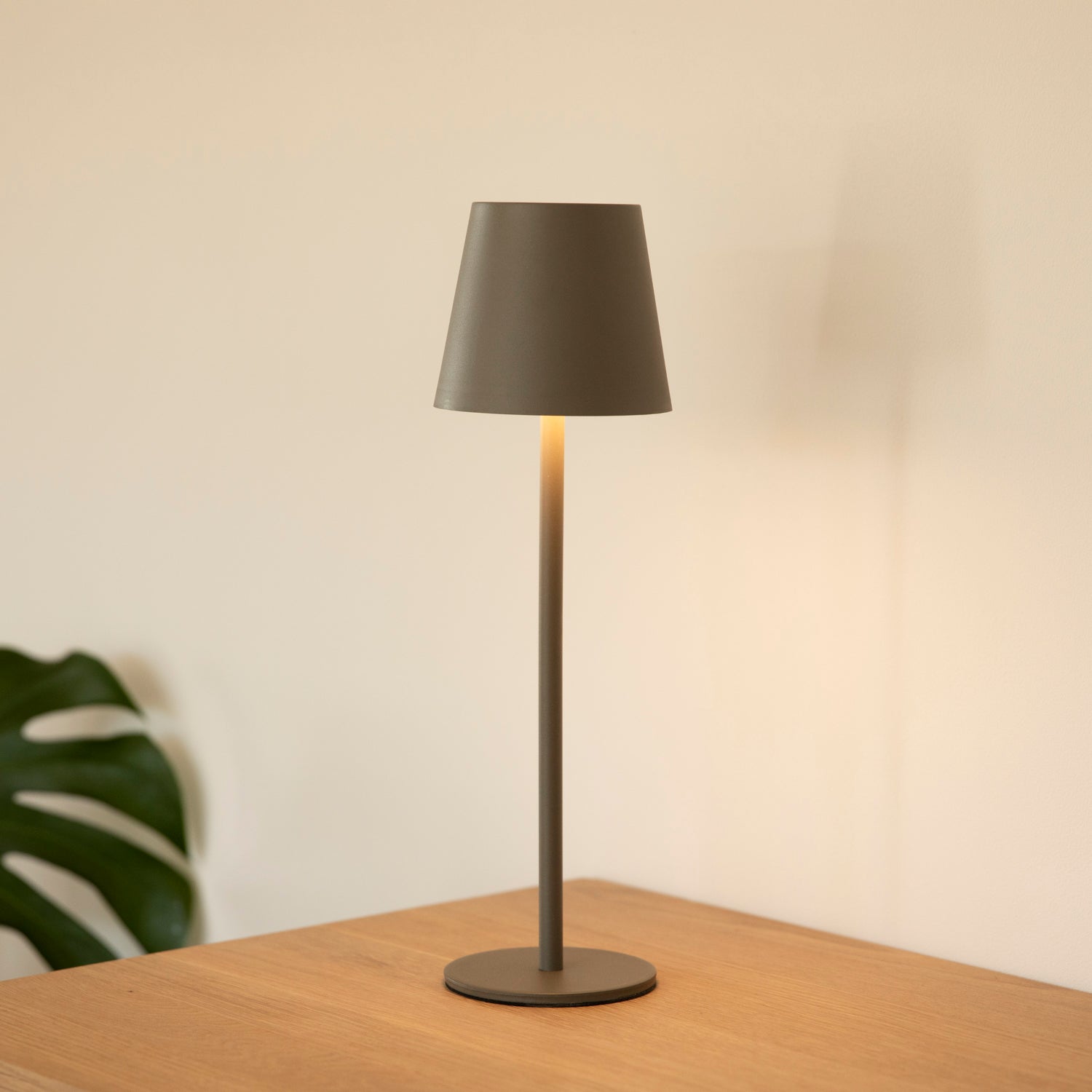 LED Tischlampe outdoor - taupe