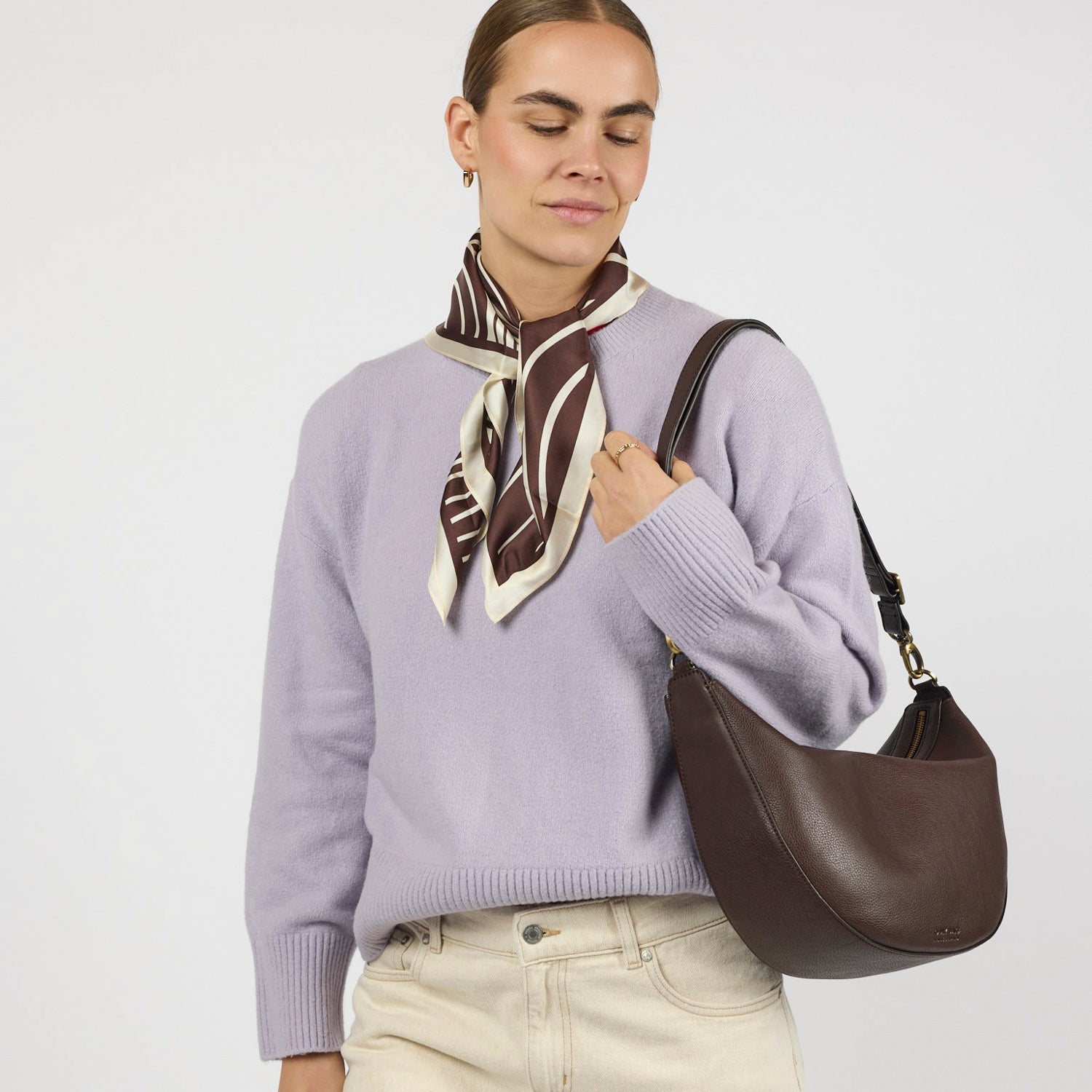 Leo Maxi Tasche - Leder Chocolate