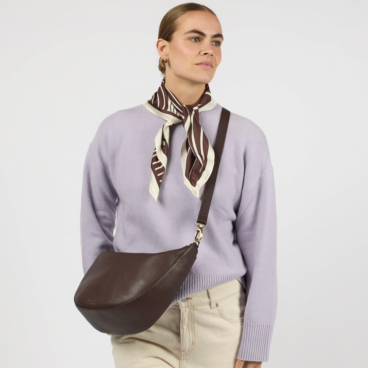 Leo Maxi Tasche - Leder Chocolate