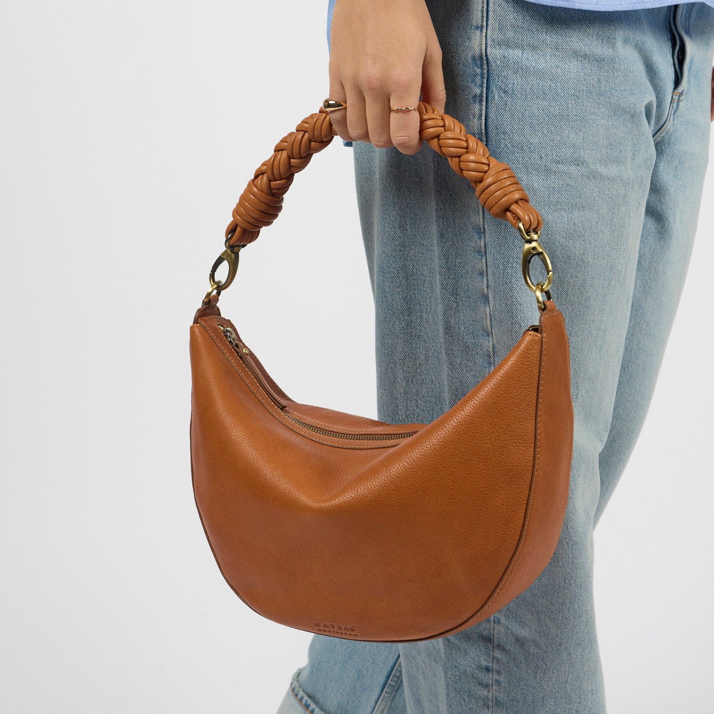 Leo Maxi Tasche - Leder Cognac mit 2 Straps