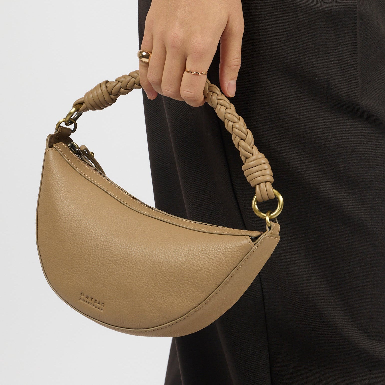 Leo Mini Tasche - Leder Sand mit 2 Straps