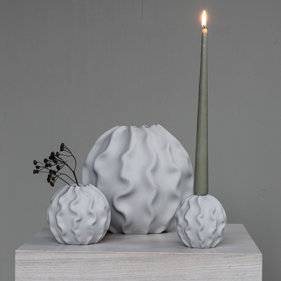 Vase Malmbäck - hellgrau