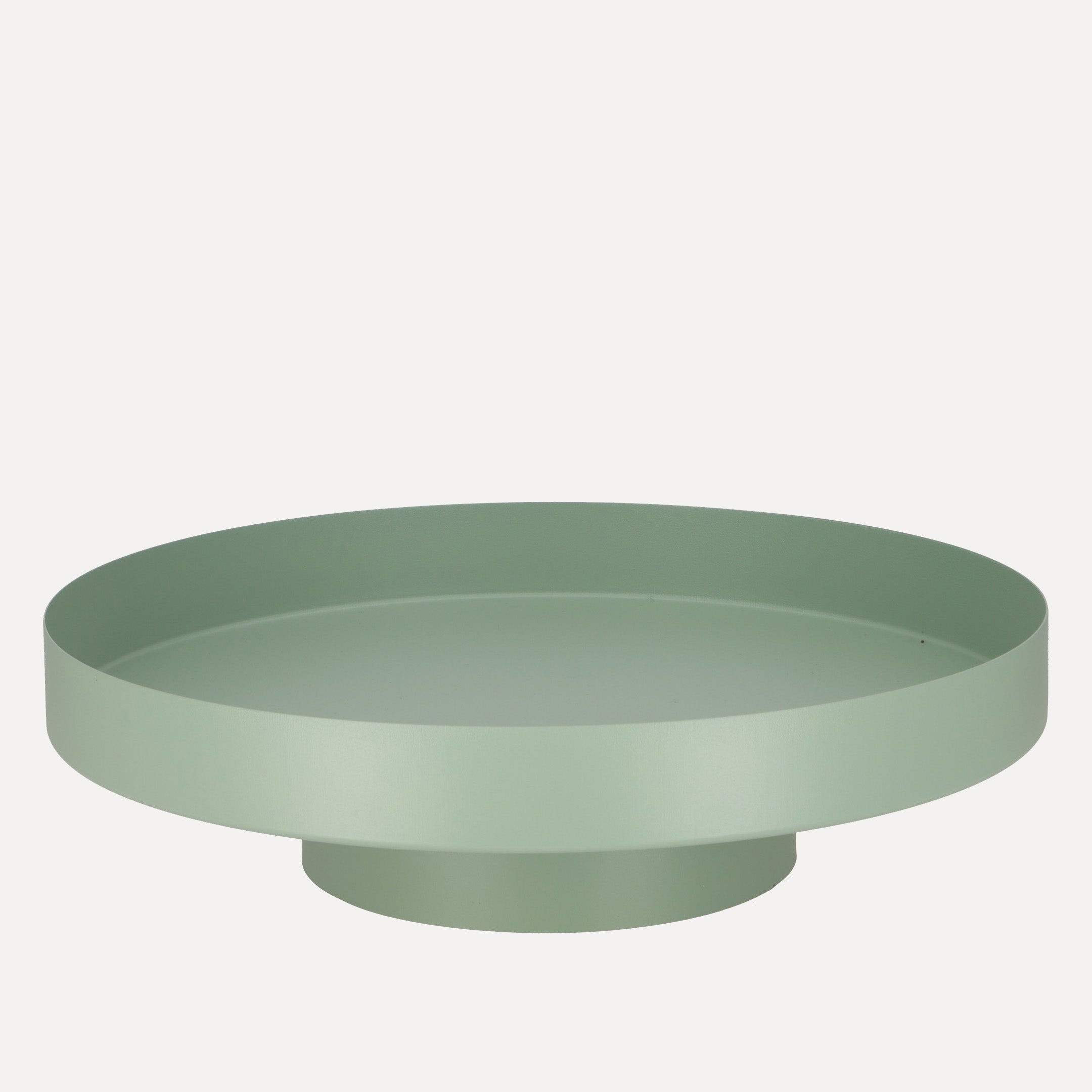 Tablett Erik mit Fuß - salbei