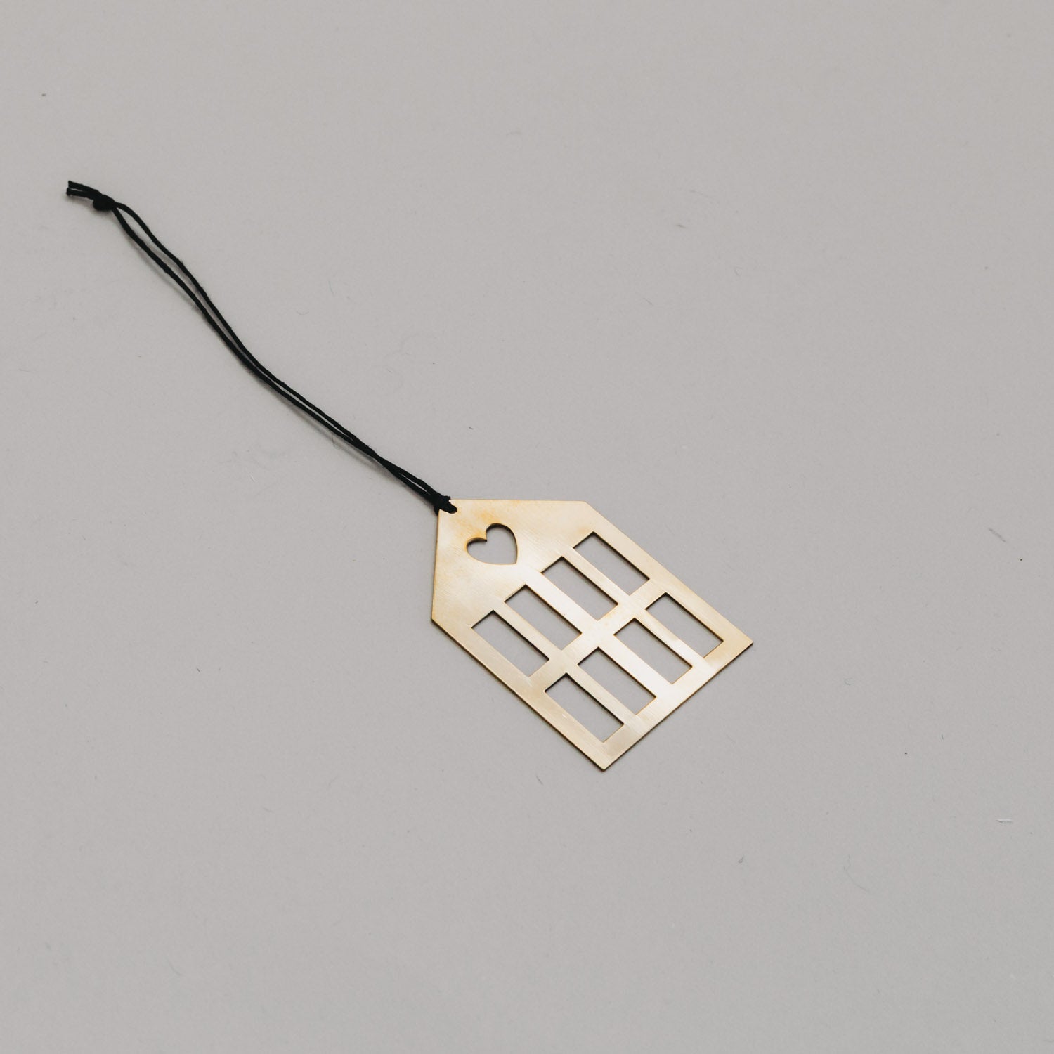 Metallanhänger Haus - gold