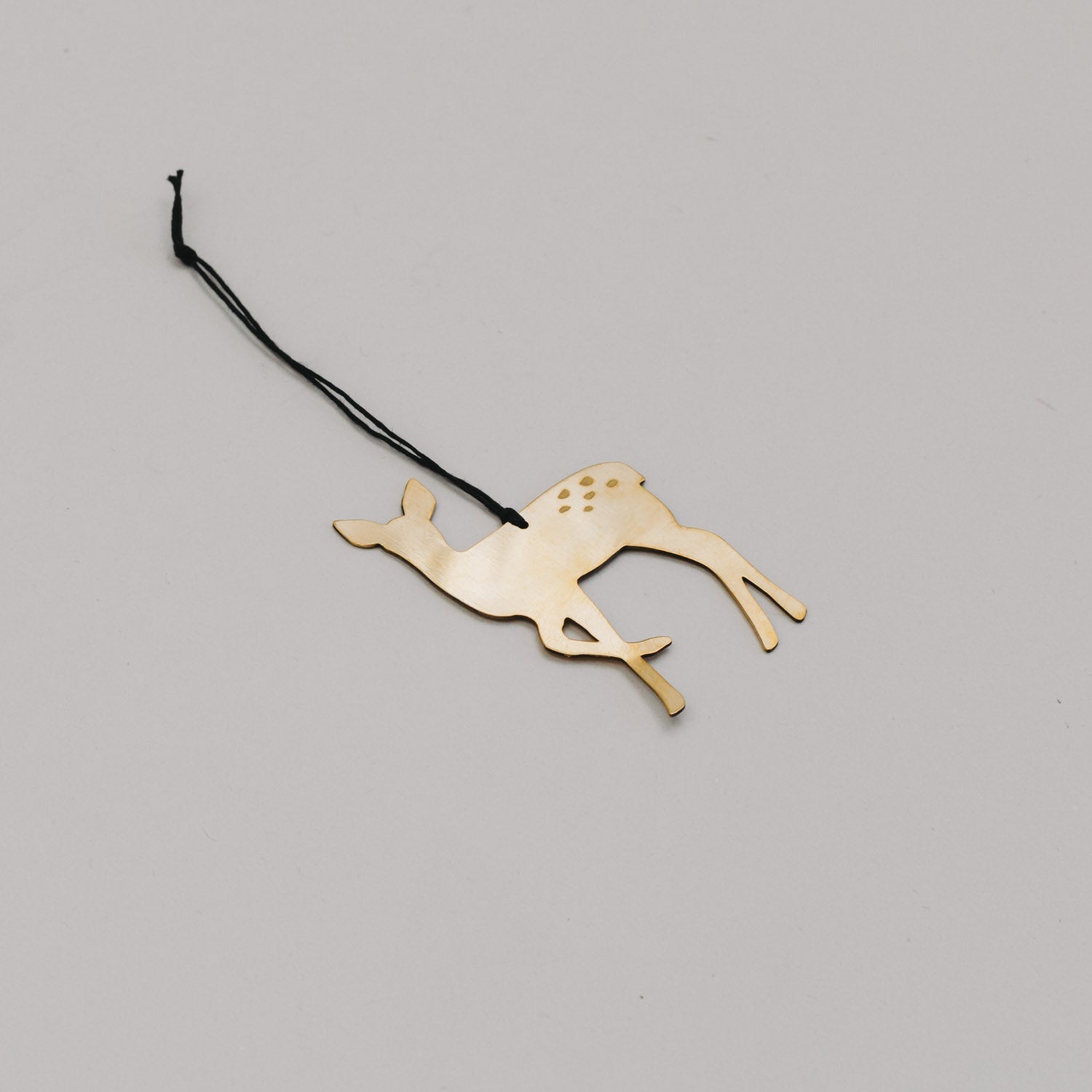 Metallanhänger Reh - gold