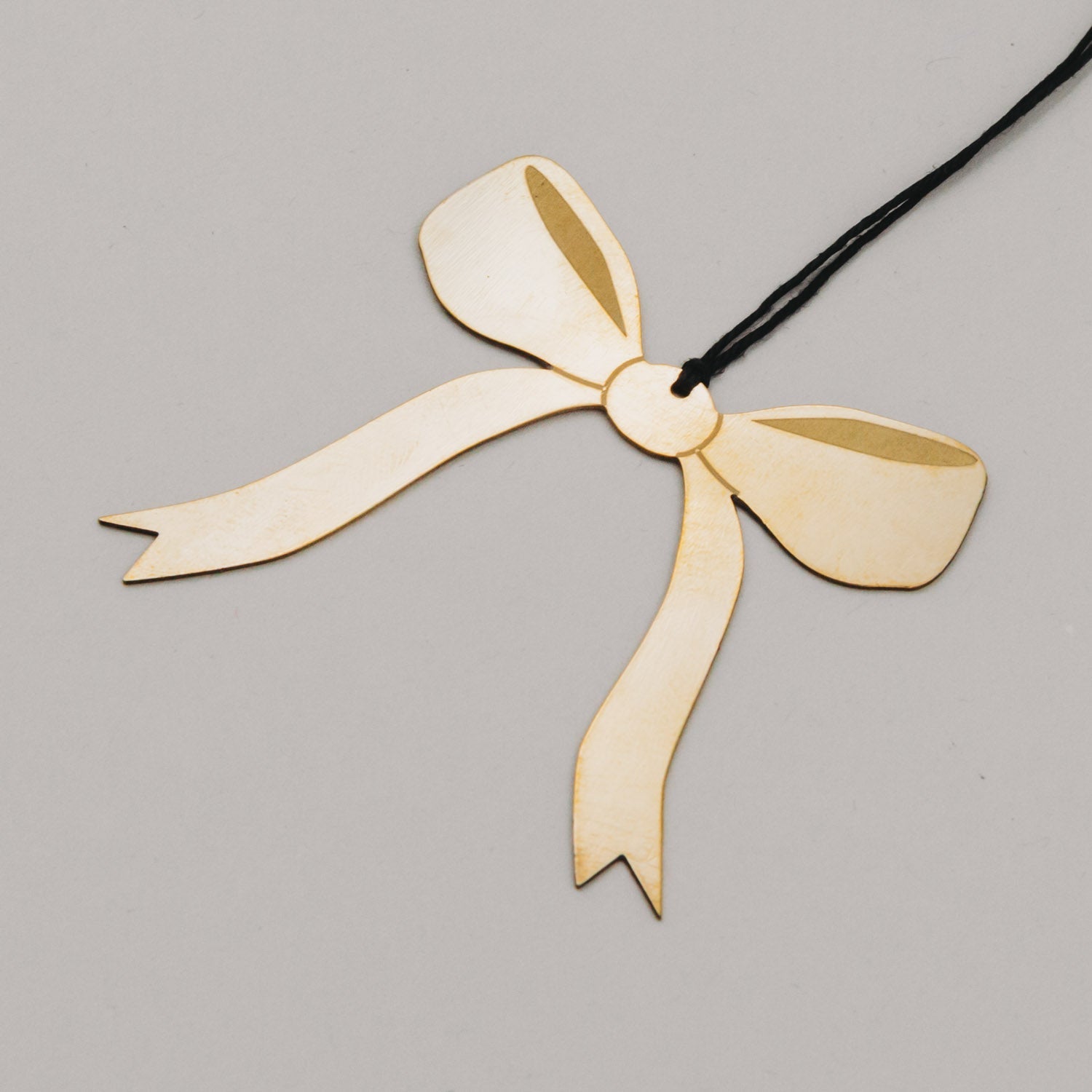 Metallanhänger Schleife - gold