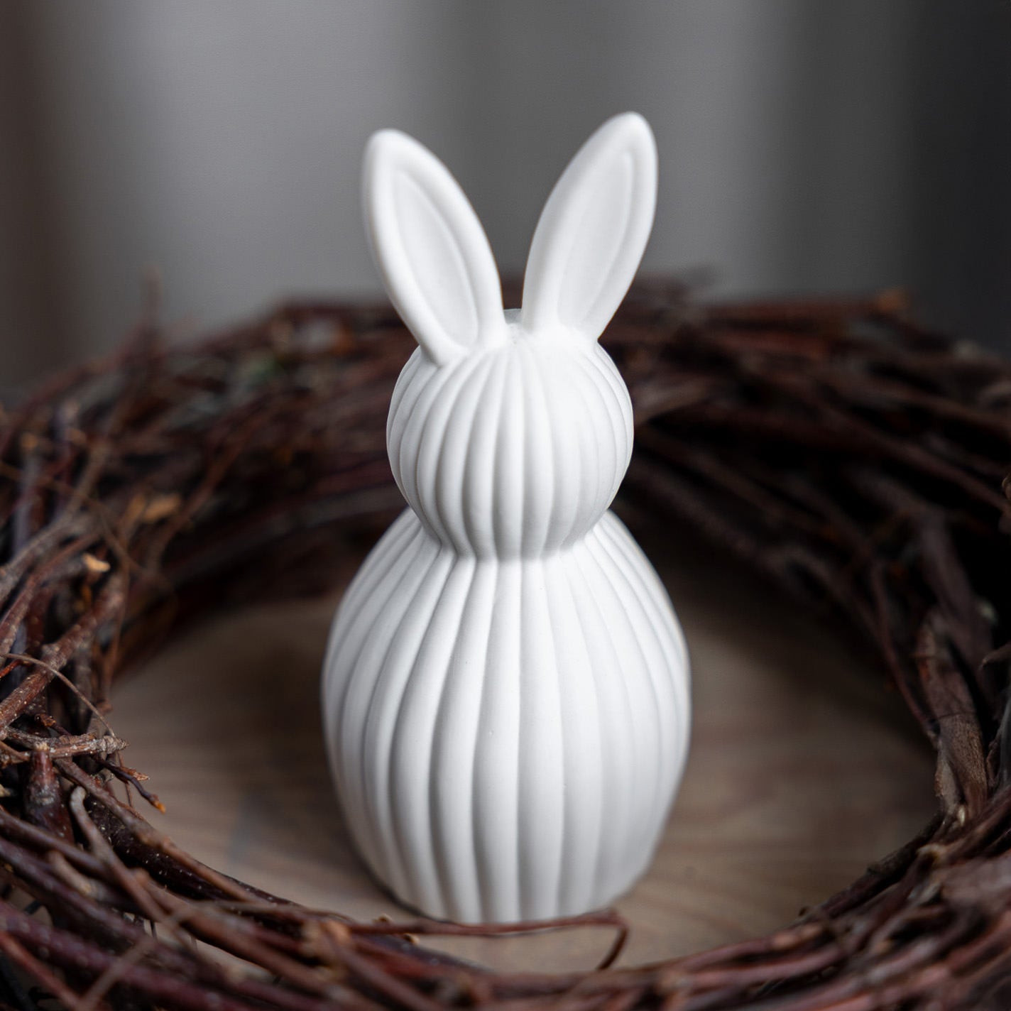 Osterdekoration Hase Mira - weiß