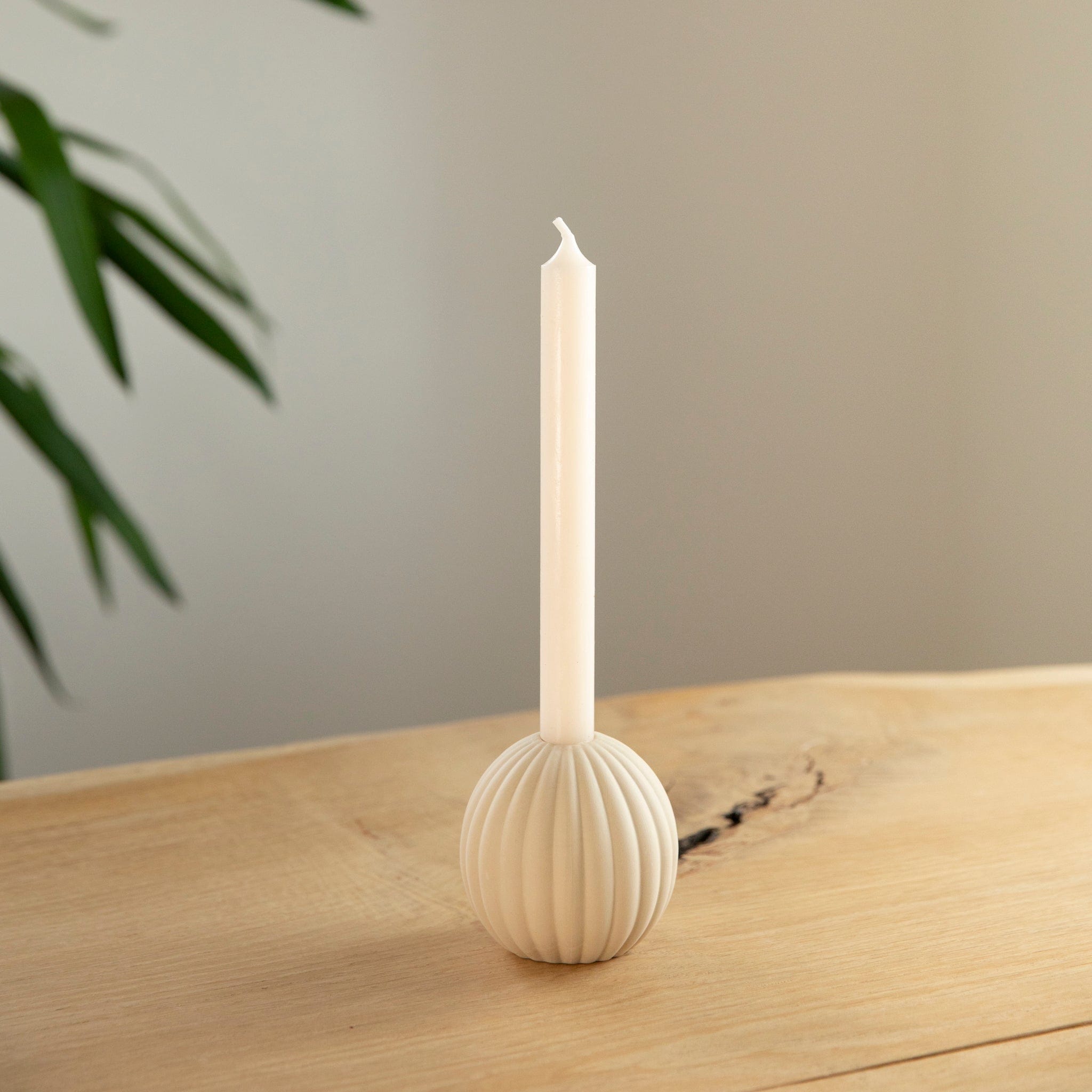 Kerzenhalter Silas - beige