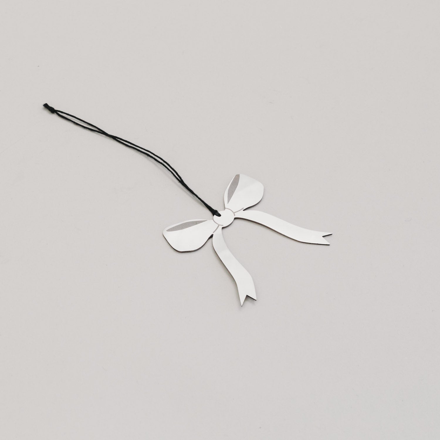 Metallanhänger Schleife - silber