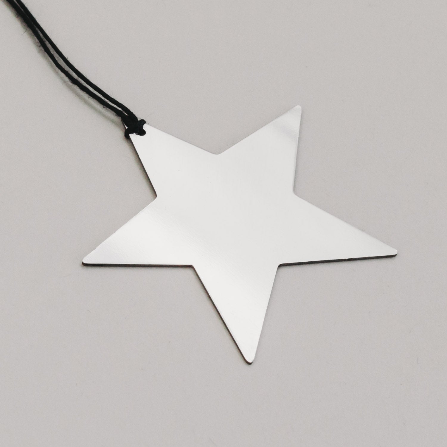 Metallanhänger Stern - silber