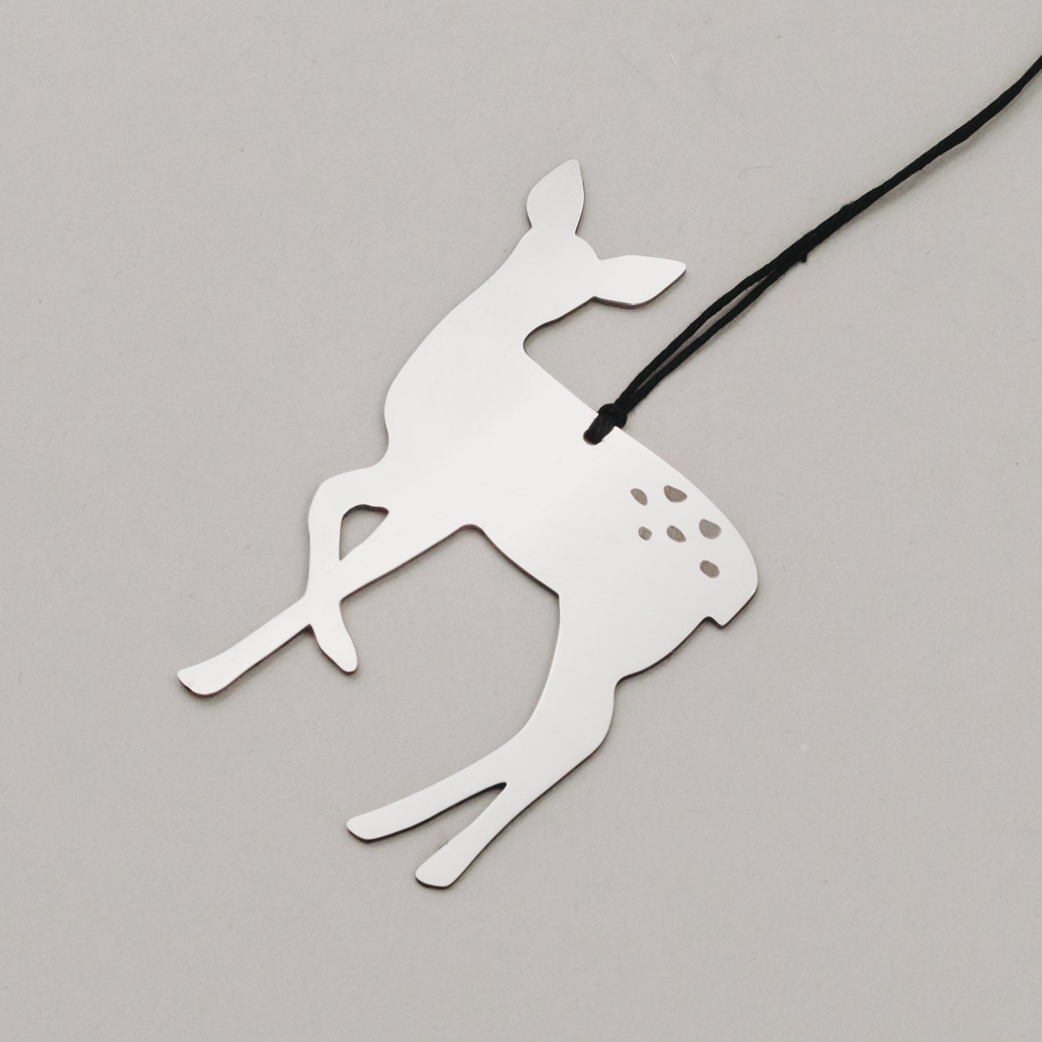 Metallanhänger Reh - silber