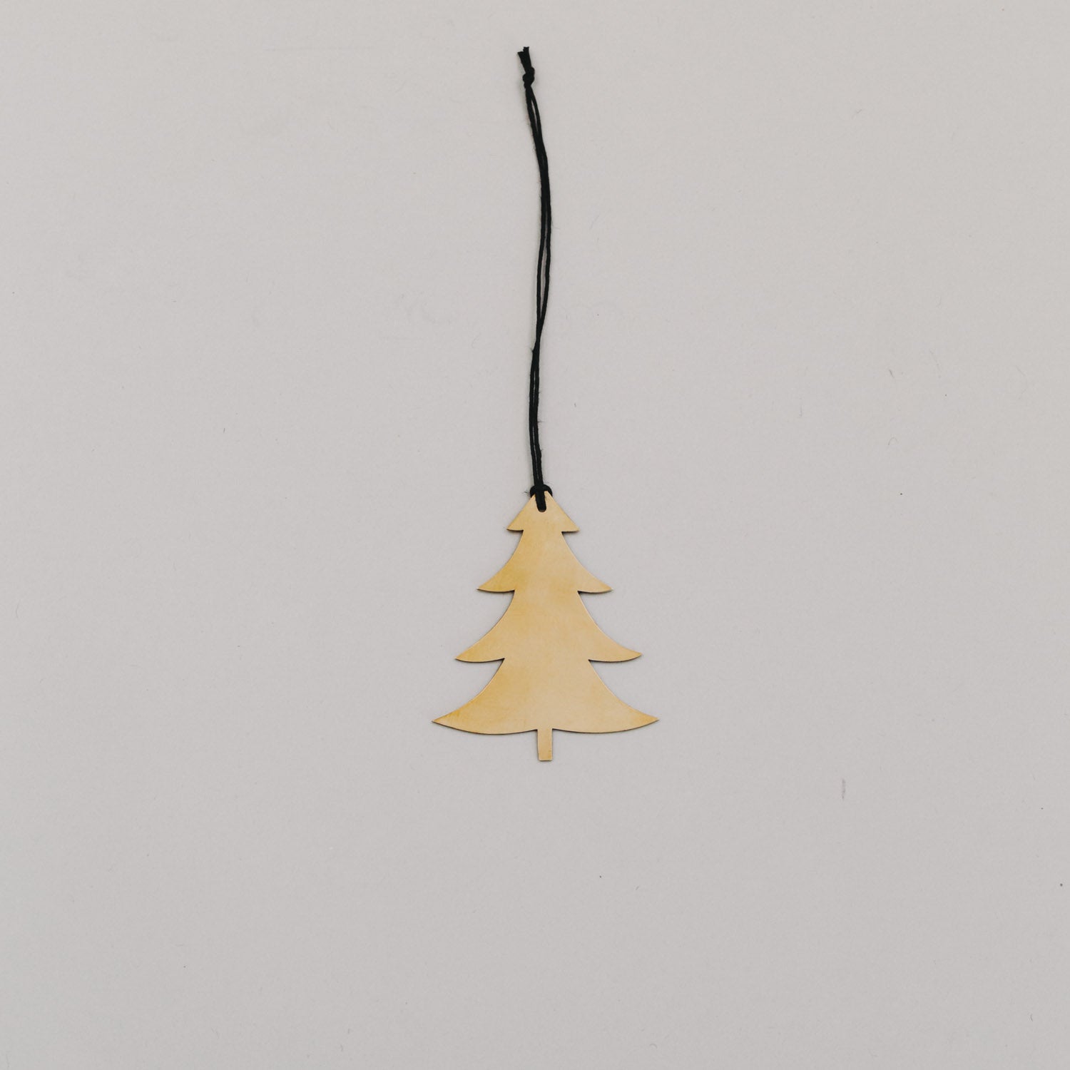 Metallanhänger Tanne - gold