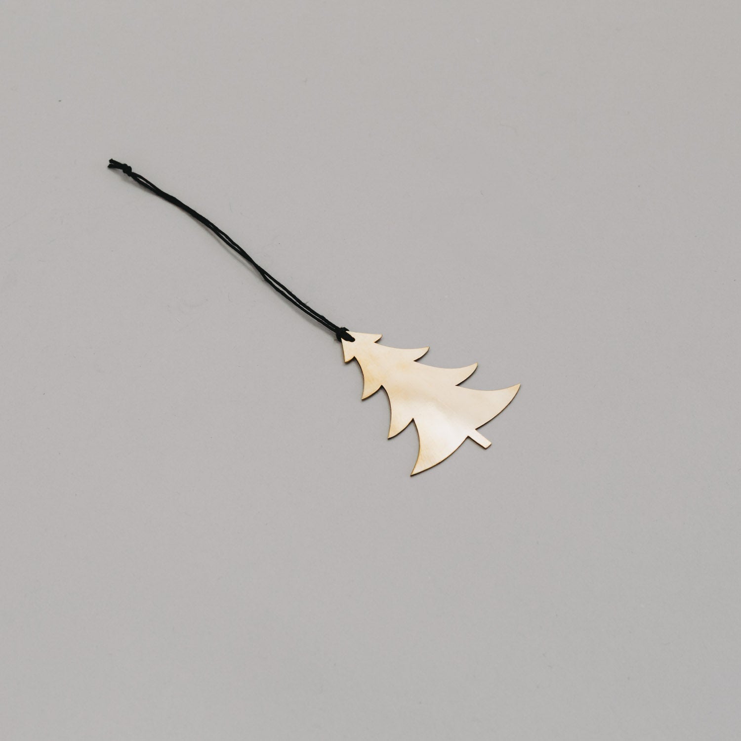 Metallanhänger Tanne - gold