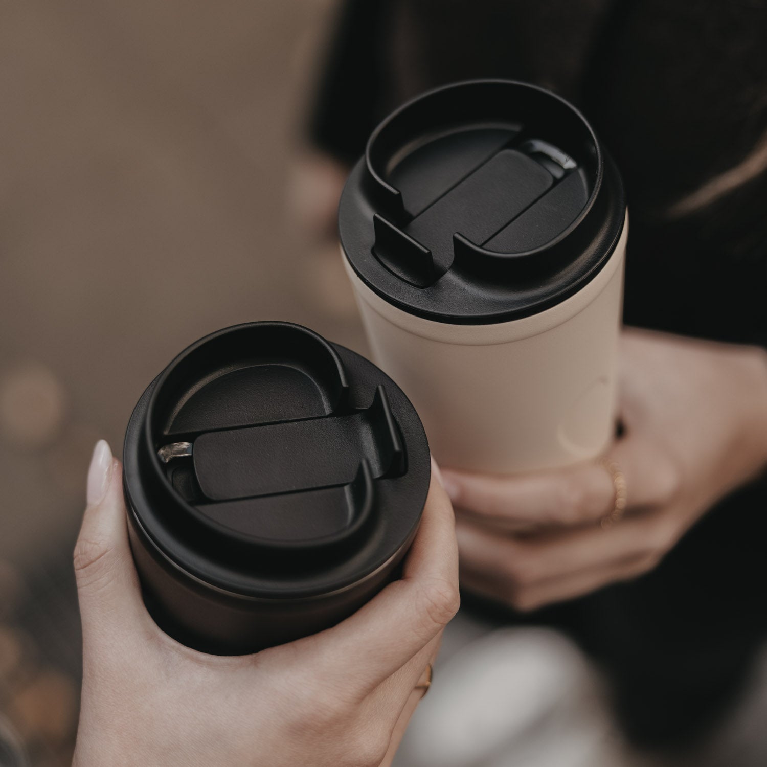 To go Becher Herz - creme