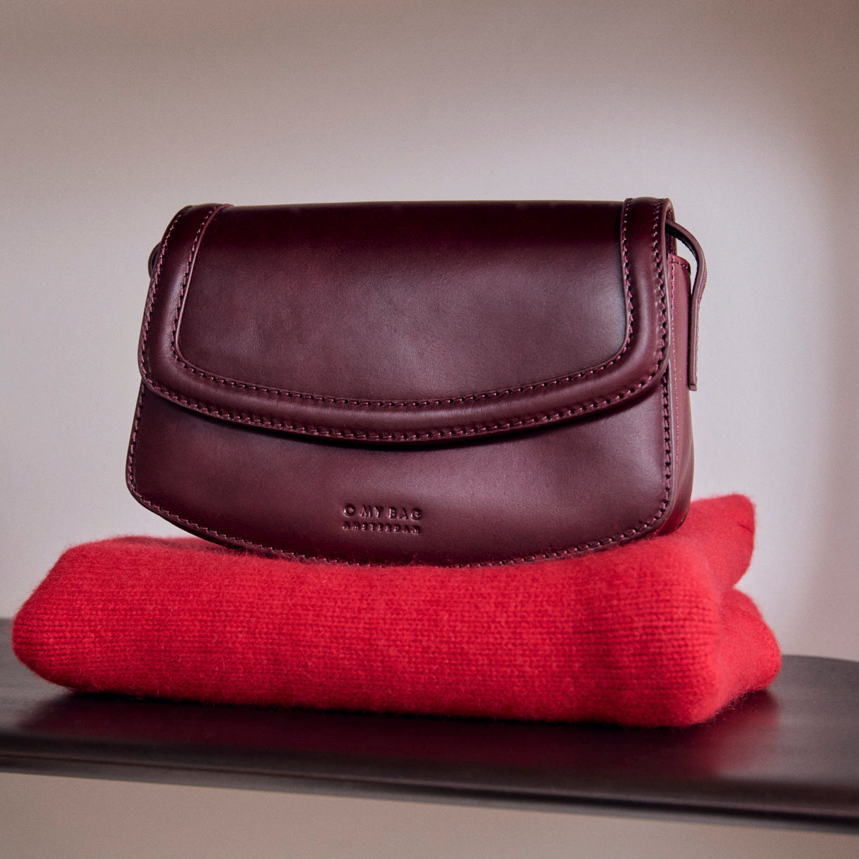 Kendalini Tasche - Leder Dark Cherry