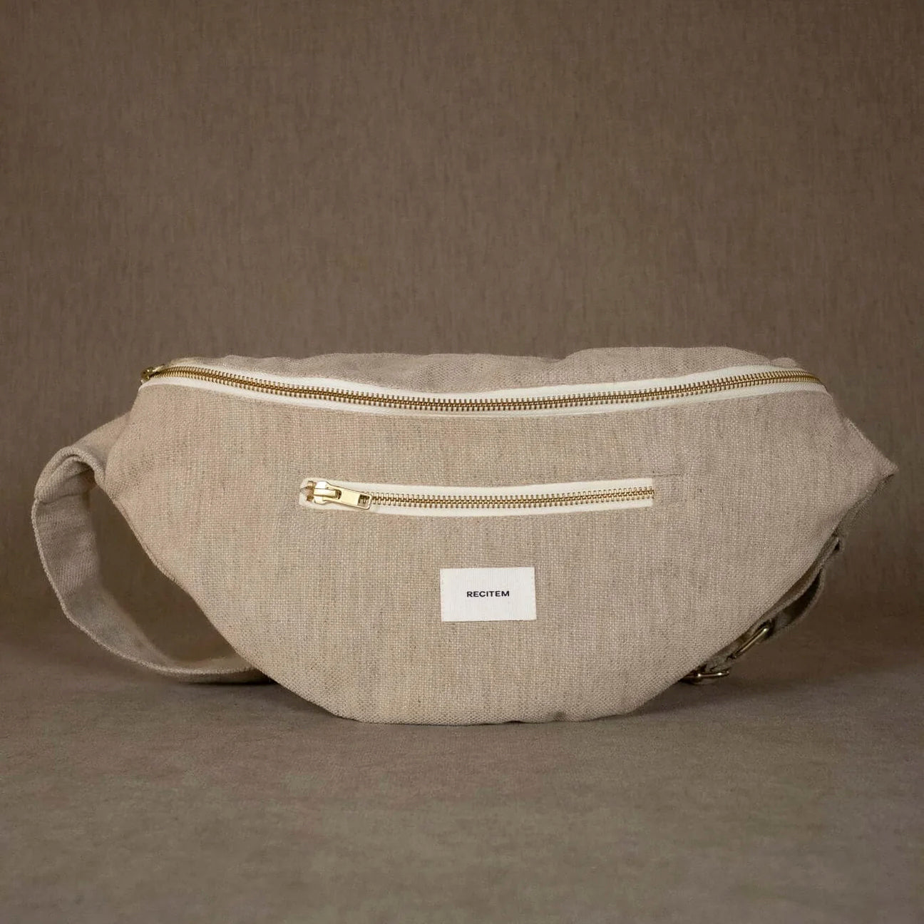 Mateo Bauchtasche Maxi - beige uni